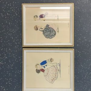 Vintage boy/girl prints